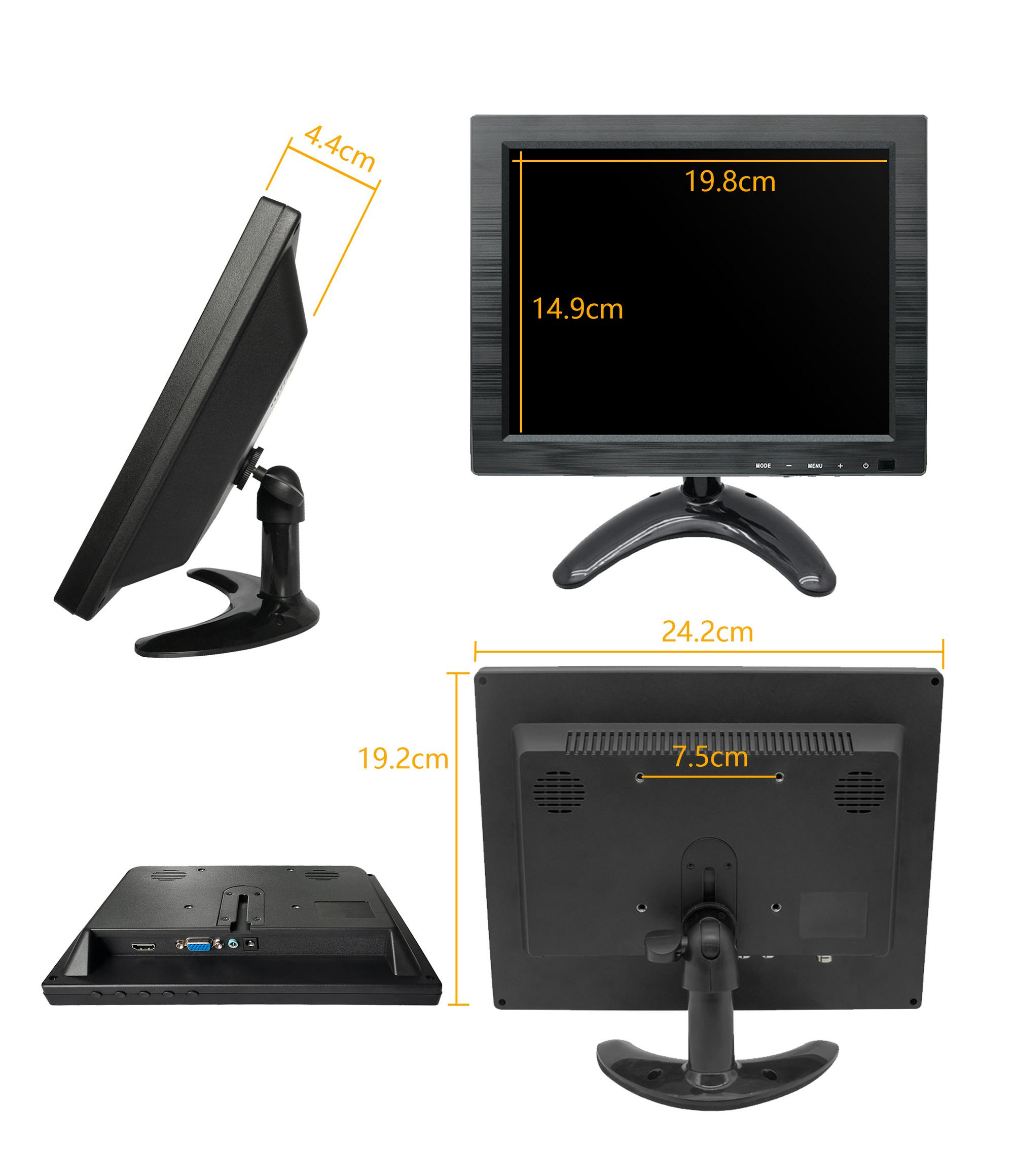 9.7寸方屏显示器VGA/HDMI接口内置音箱高清款