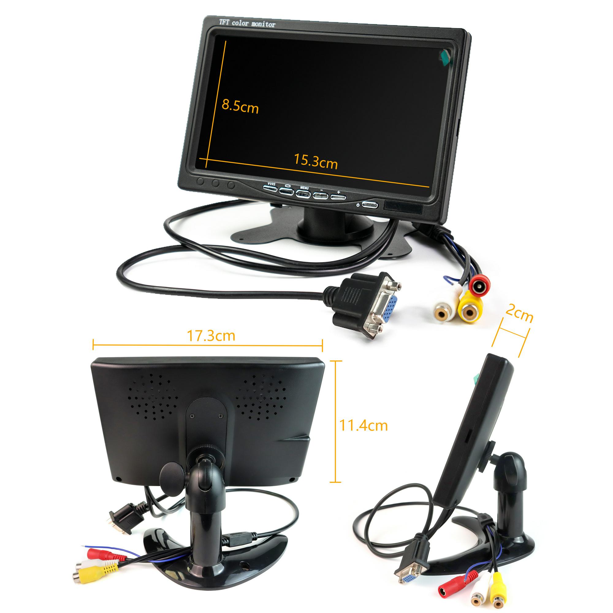 7寸车载显示器AV/VGA款